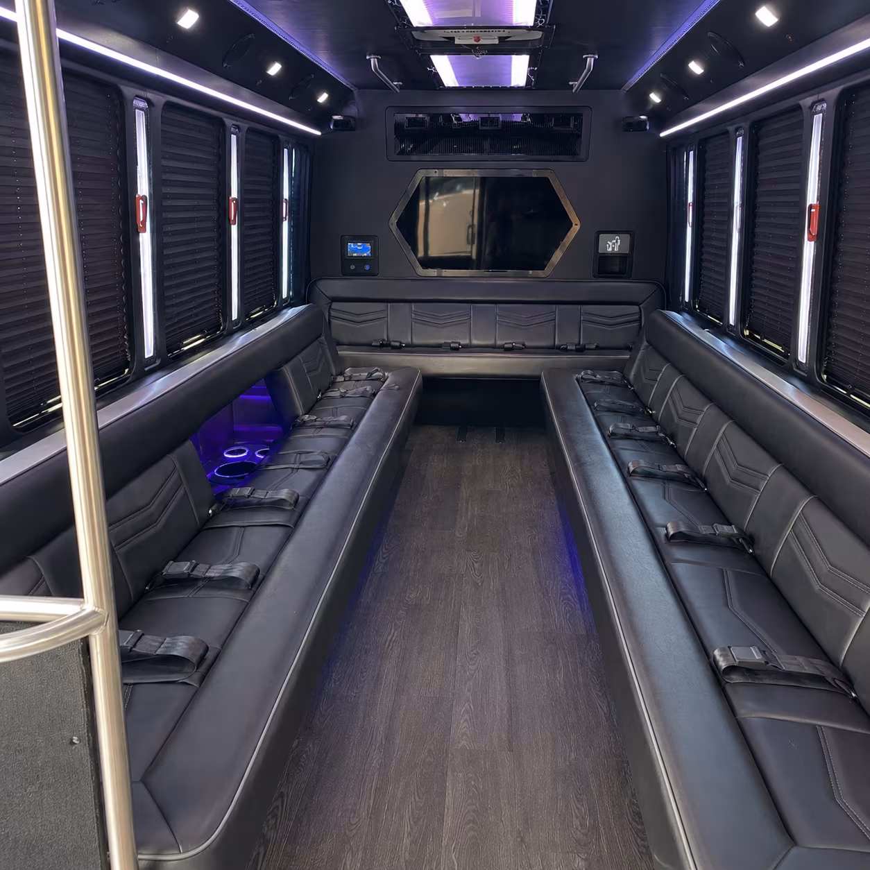 Greenville Bachelor & Bachelorette Transportation party bus exterior