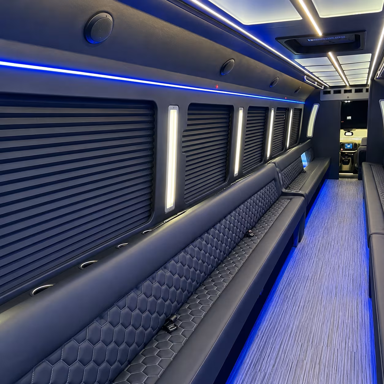 Greenville Birthday, Sweet 16, & Quinceañera Transportation party bus exterior
