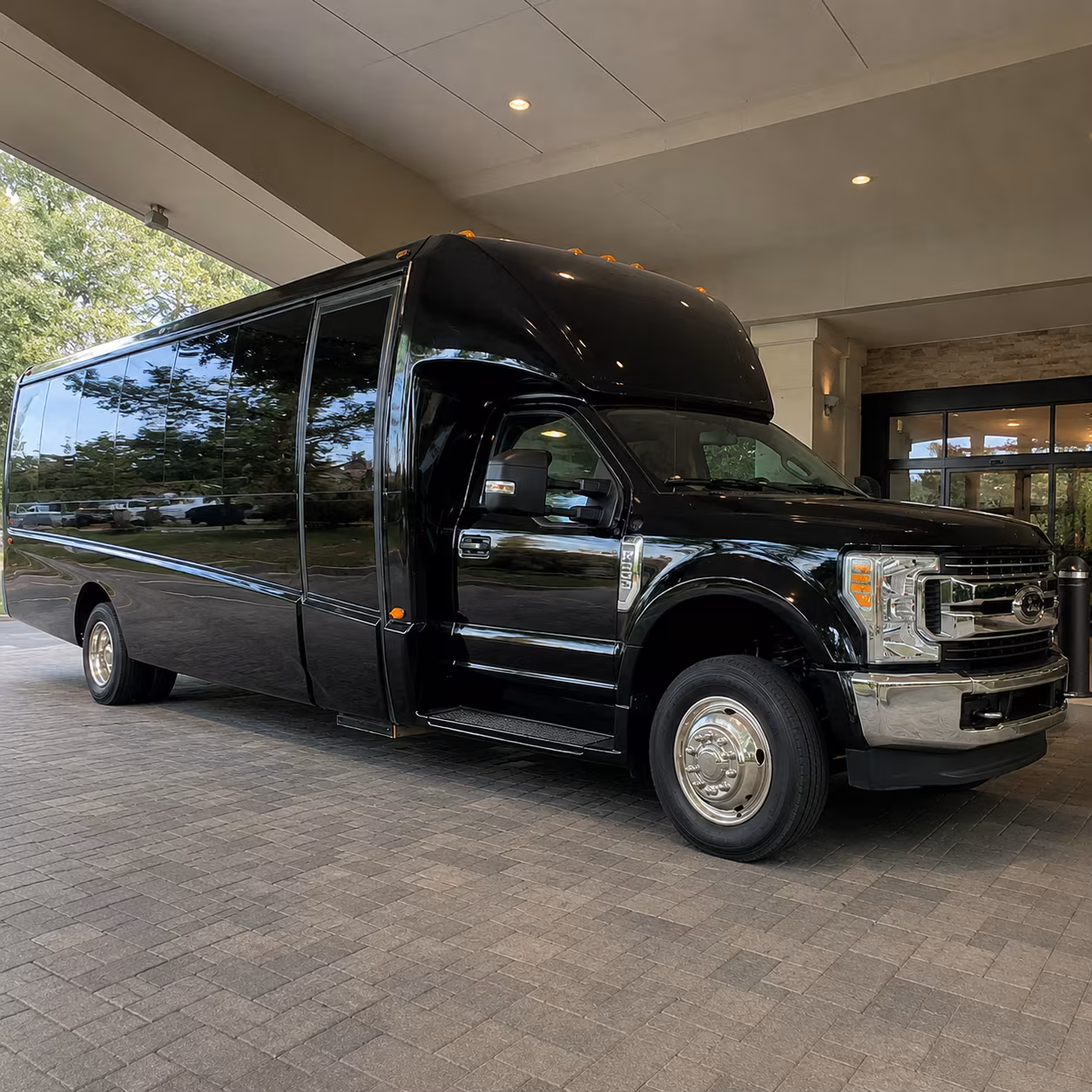 Greenville Corporate Transportation party bus exterior