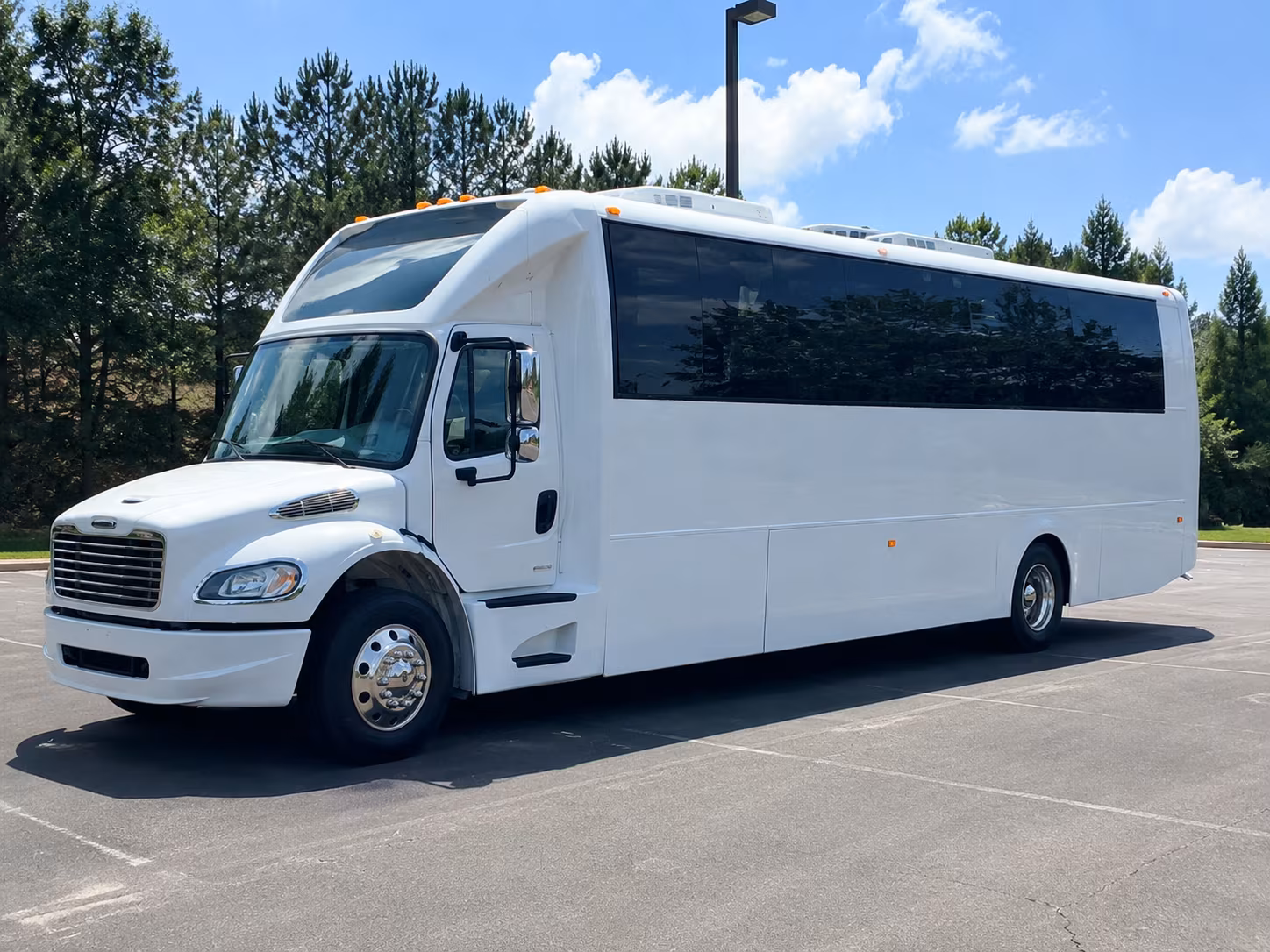 Greenville Private Event Transportation party bus exterior