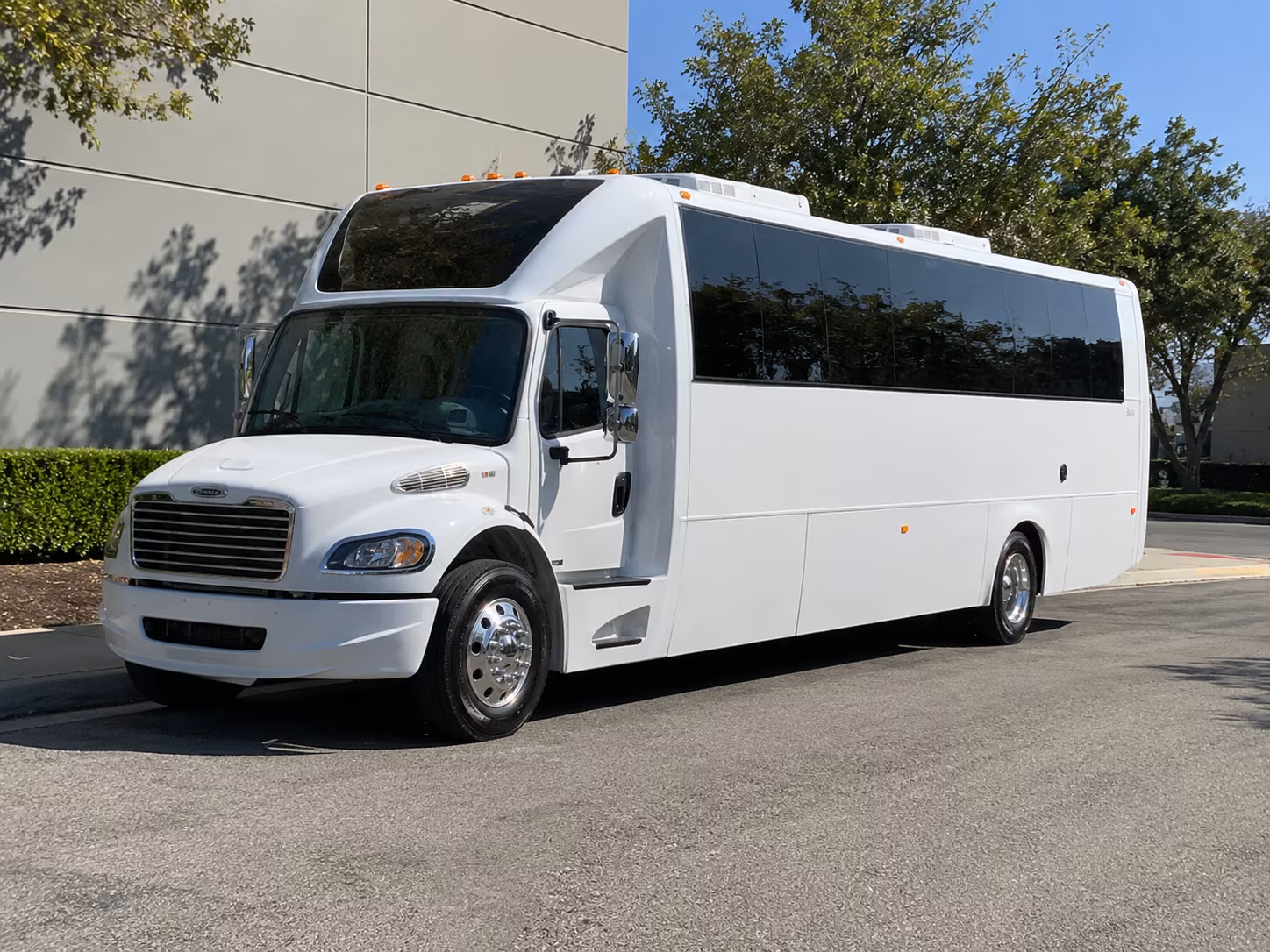Greenville Private Event Transportation party bus exterior
