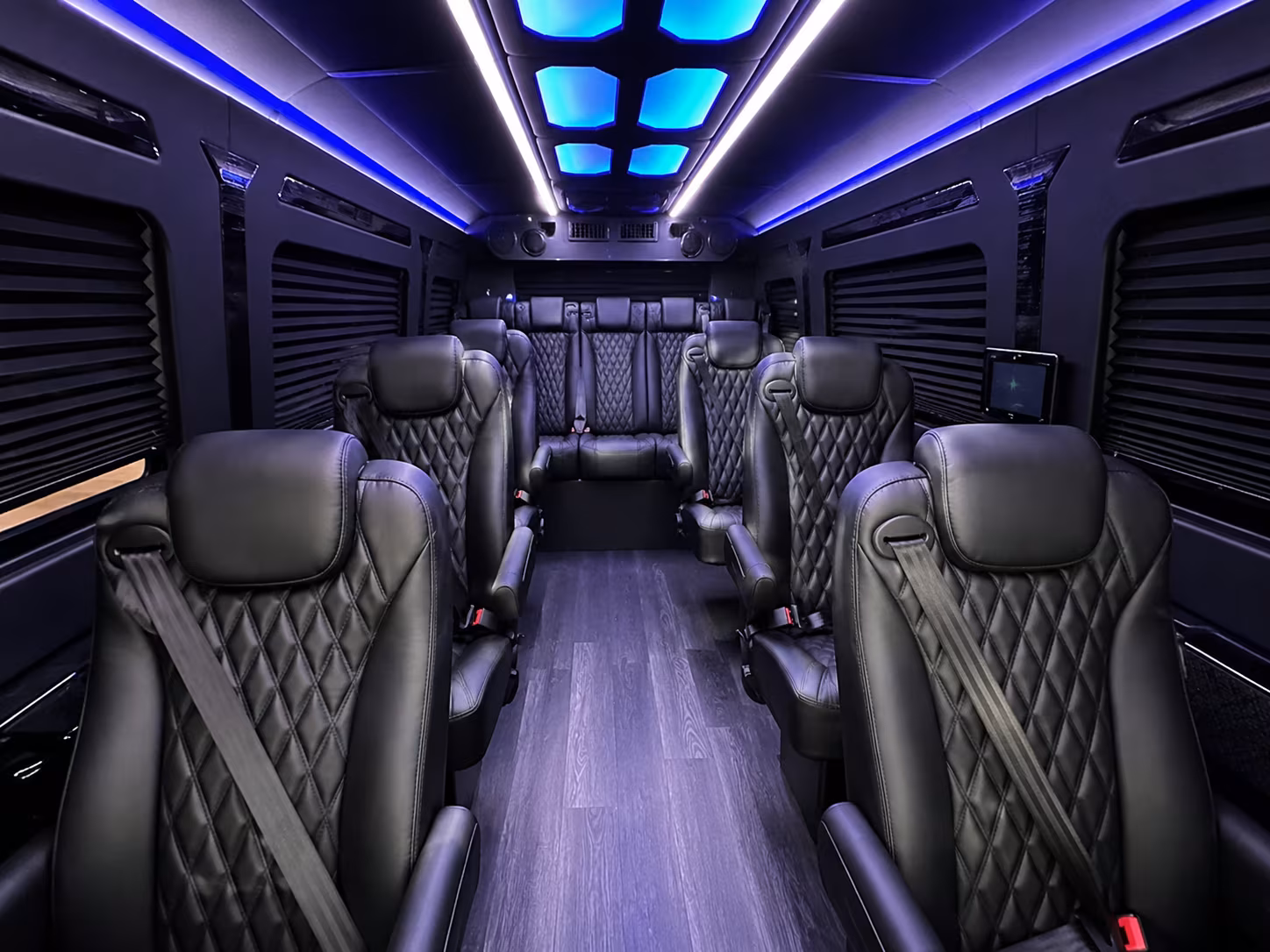Greenville School Event Transportation party bus exterior