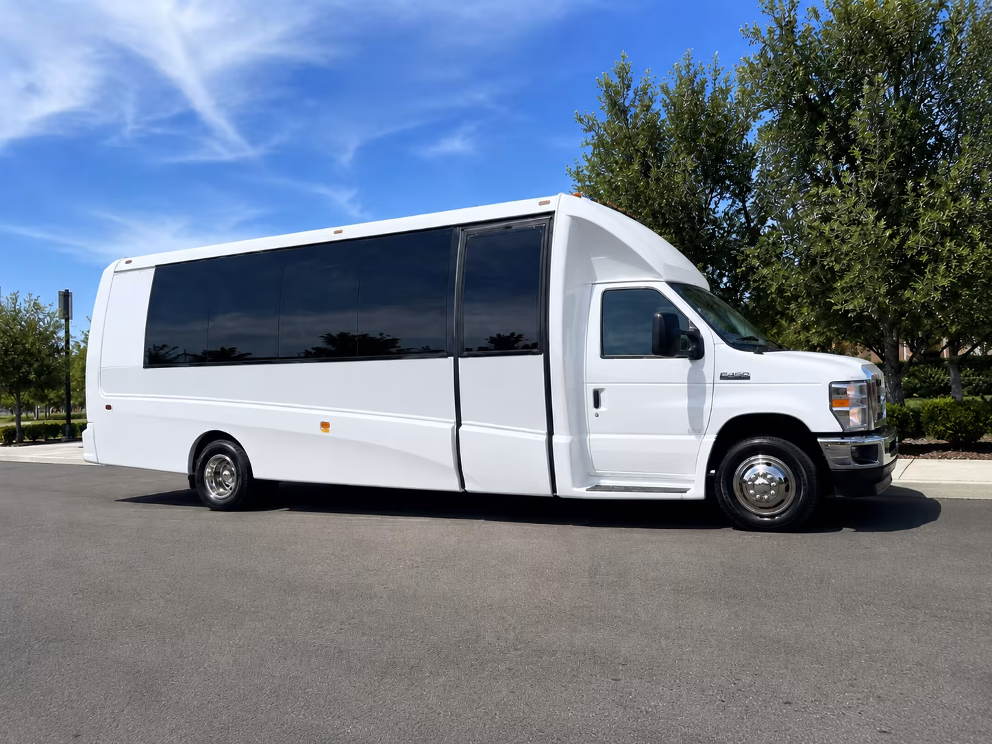 Greenville School Event Transportation party bus exterior