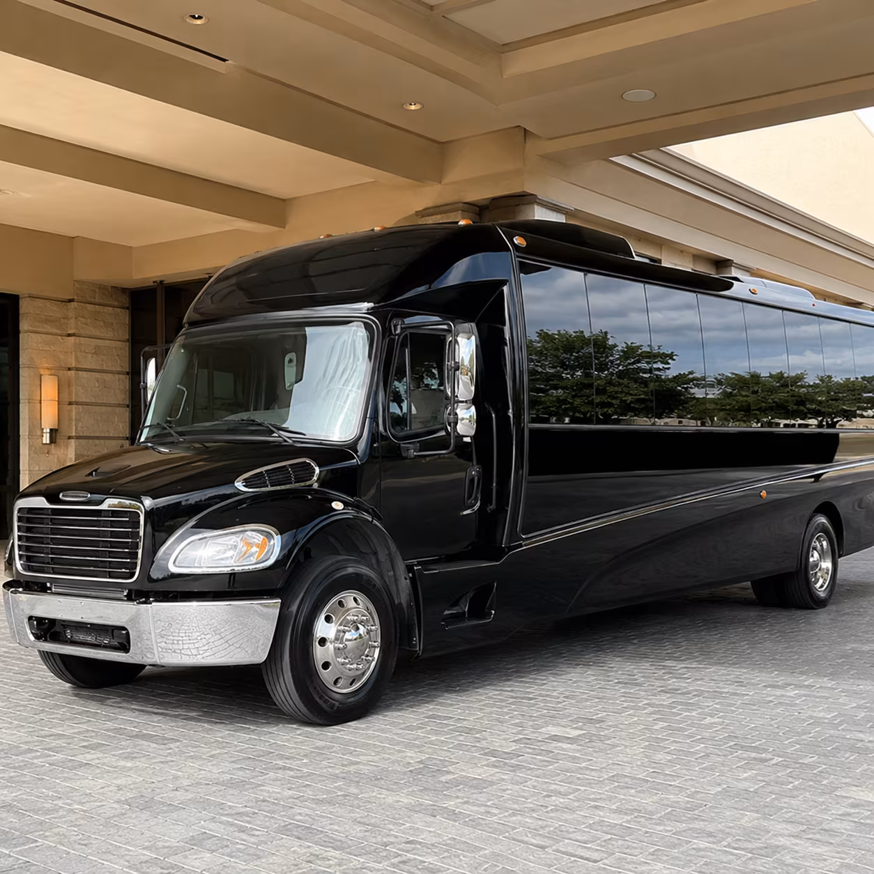 Greenville School Event Transportation party bus interior