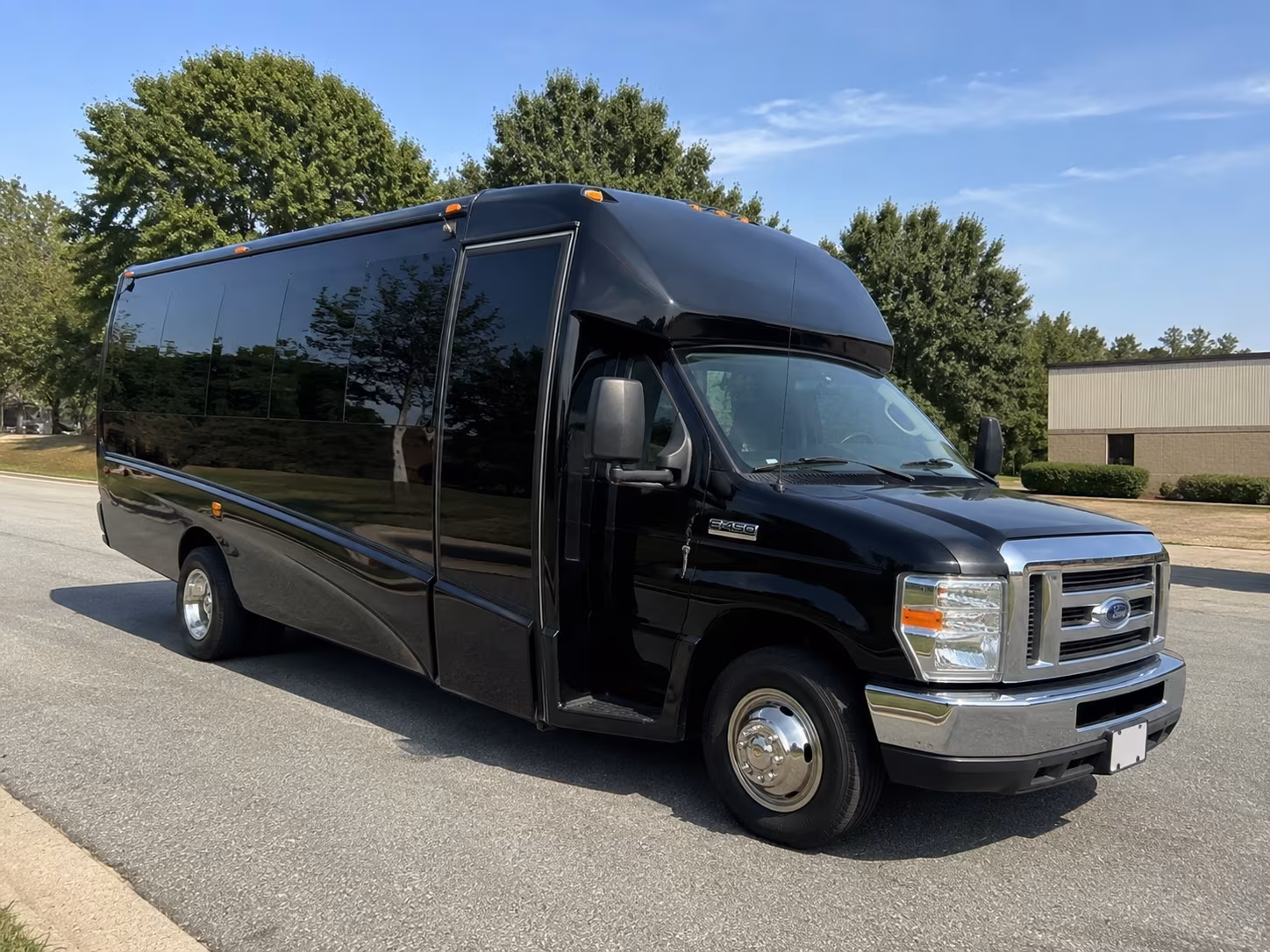 Greenville School Event Transportation party bus exterior