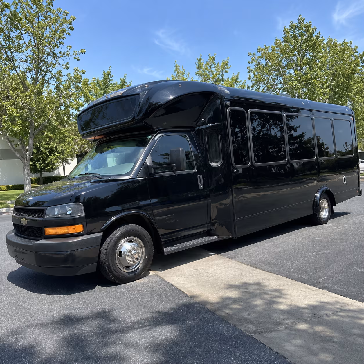 Greenville Sporting Event Transportation party bus exterior