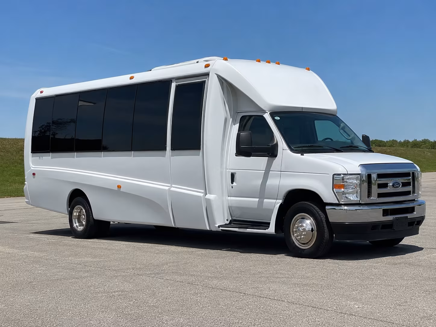 Greenville Wedding Transportation party bus exterior