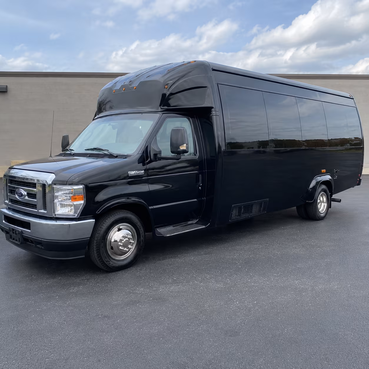 Greenville Wedding Transportation party bus exterior