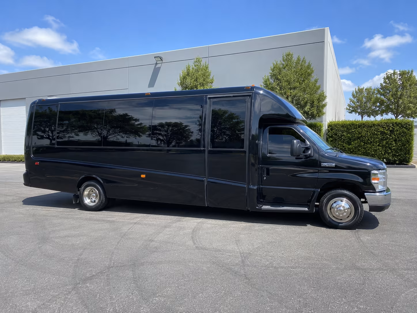 Greenville Wedding Transportation party bus exterior