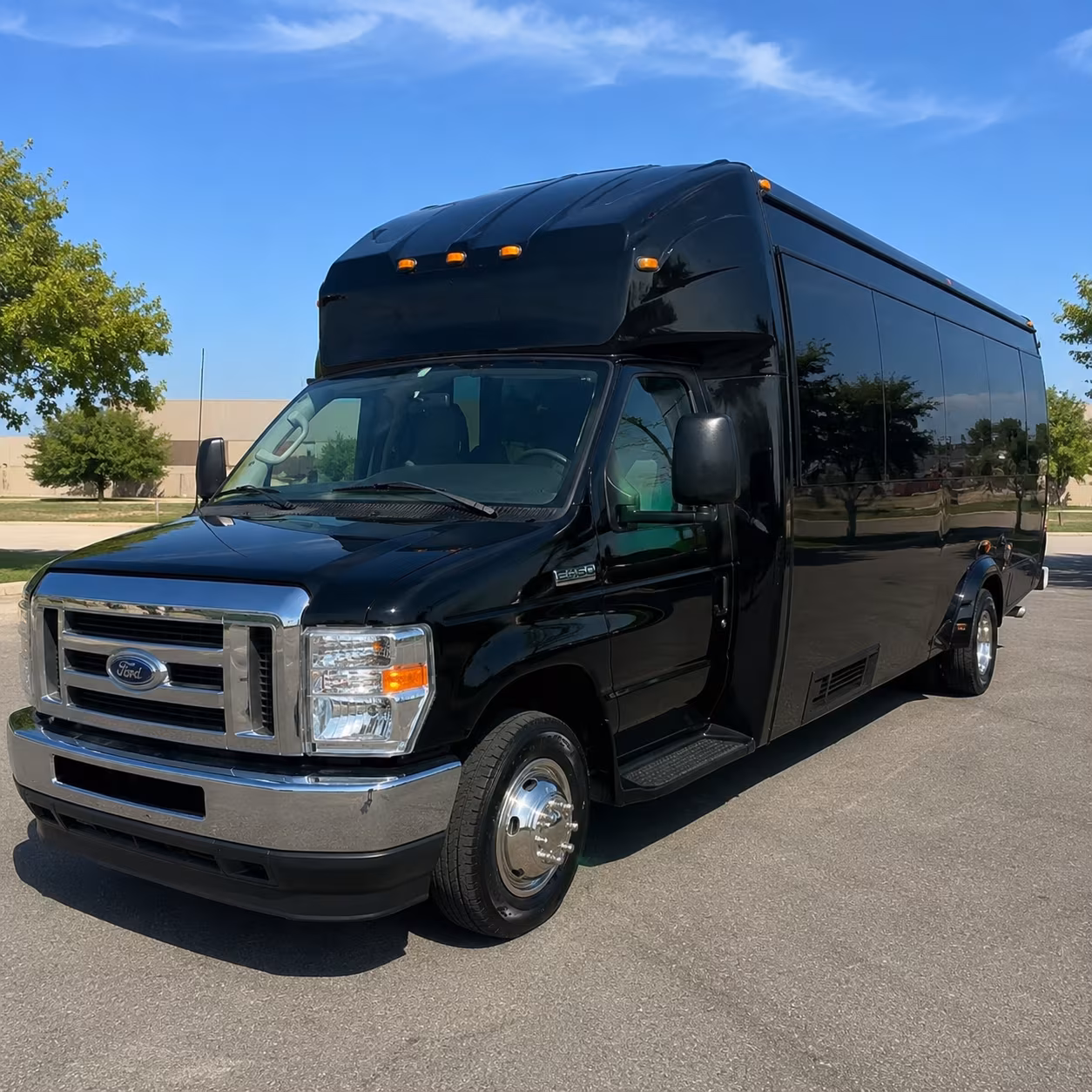 Greenville Wedding Transportation party bus exterior